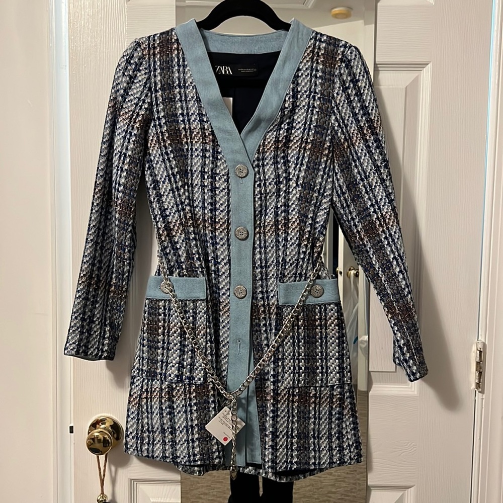 Brand new with tags! Zara tweed textured dress